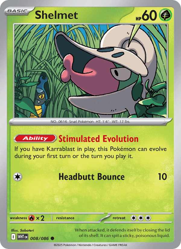 Shelmet — Pokémon card