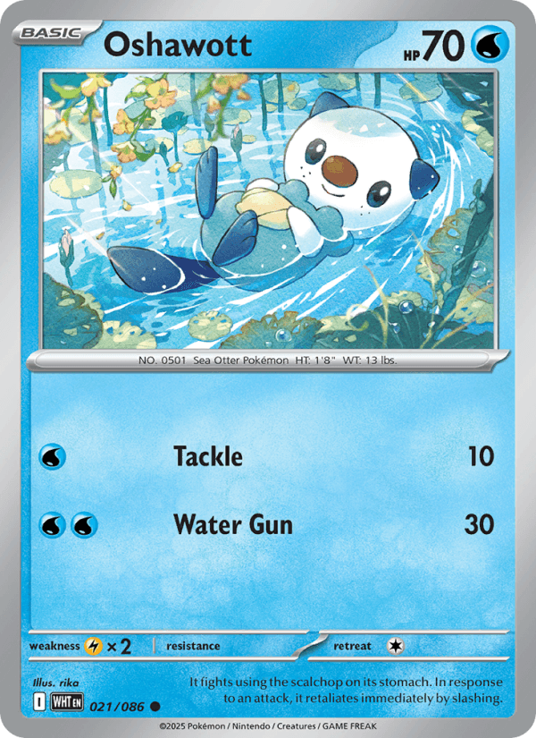 Oshawott — Pokémon card