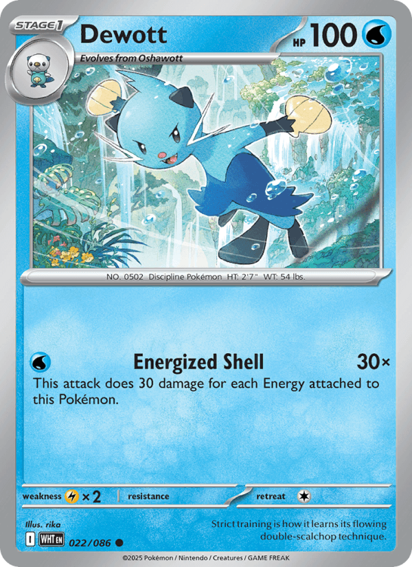 Dewott — Pokémon card