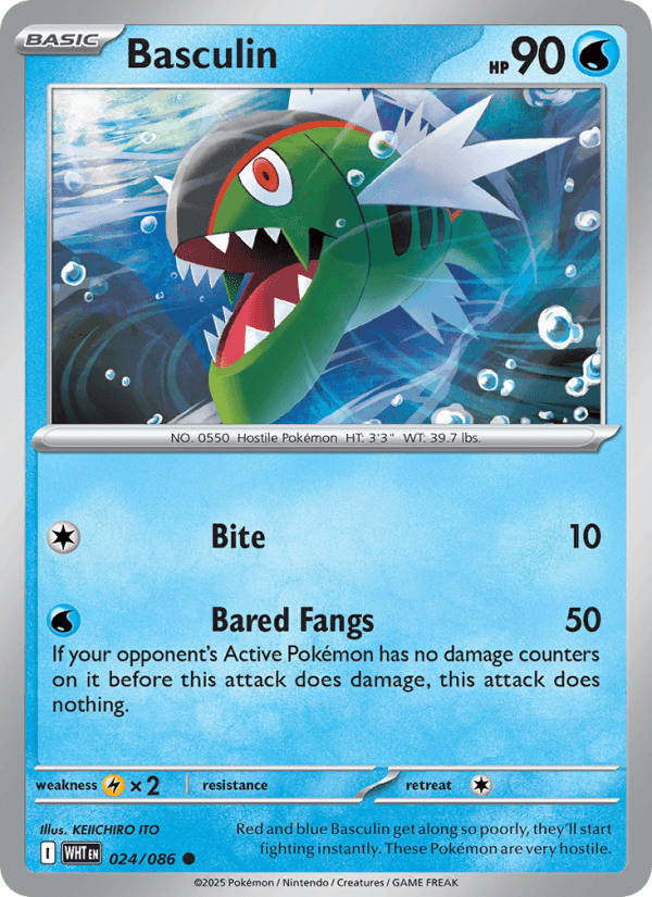 Basculin — Pokémon card