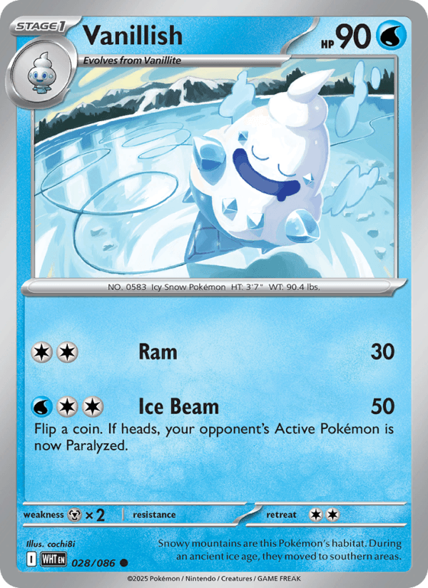 Vanillish — Pokémon card