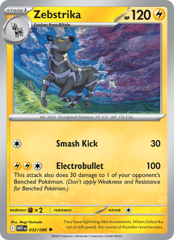 Zebstrika — Pokémon card