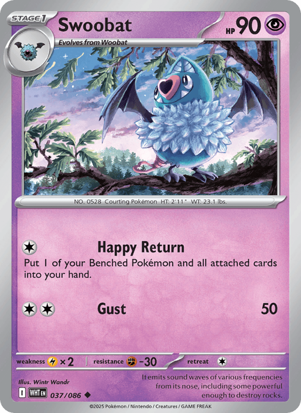 Swoobat — Pokémon card