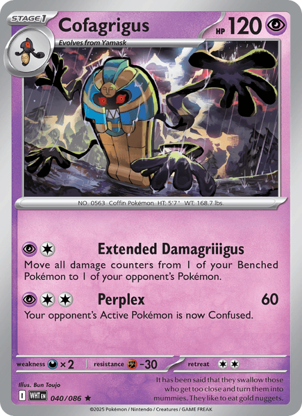 Cofagrigus — Pokémon card