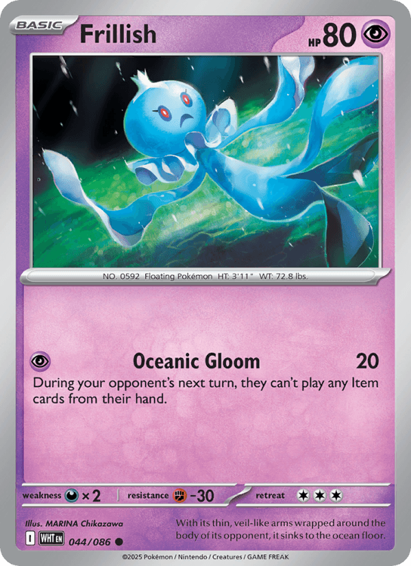 Frillish — Pokémon card