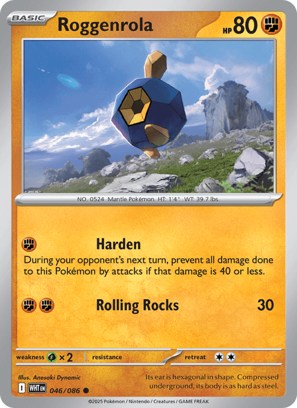 Roggenrola — Pokémon card