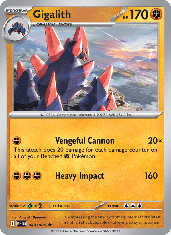 Gigalith — Pokémon card