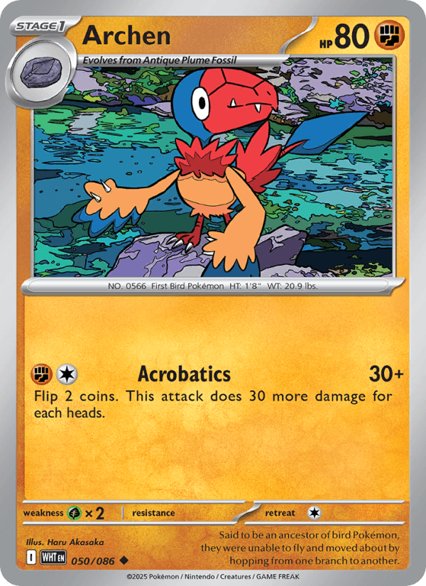 Archen — Pokémon card