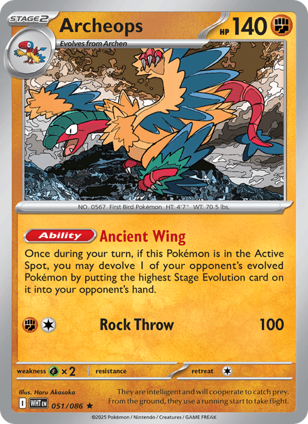 Archeops — Pokémon card