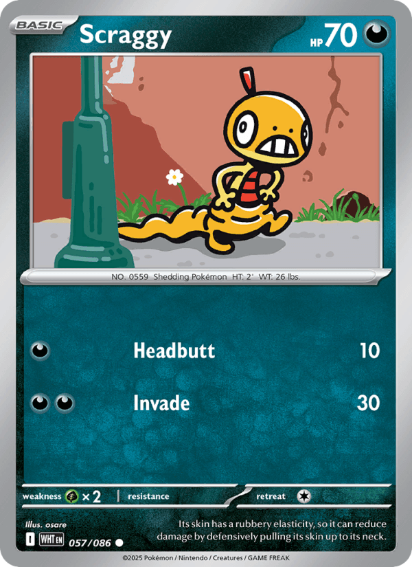 Scraggy — Pokémon card