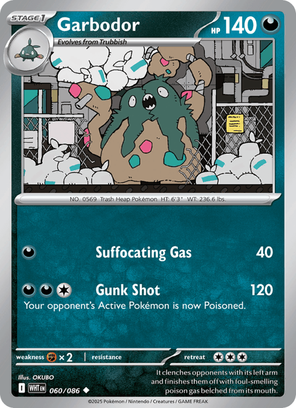 Garbodor — Pokémon card
