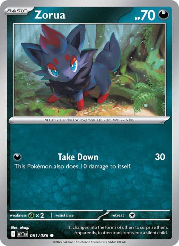 Zorua — Pokémon card
