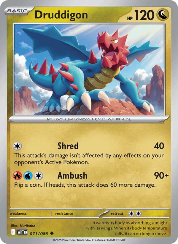 Druddigon — Pokémon card
