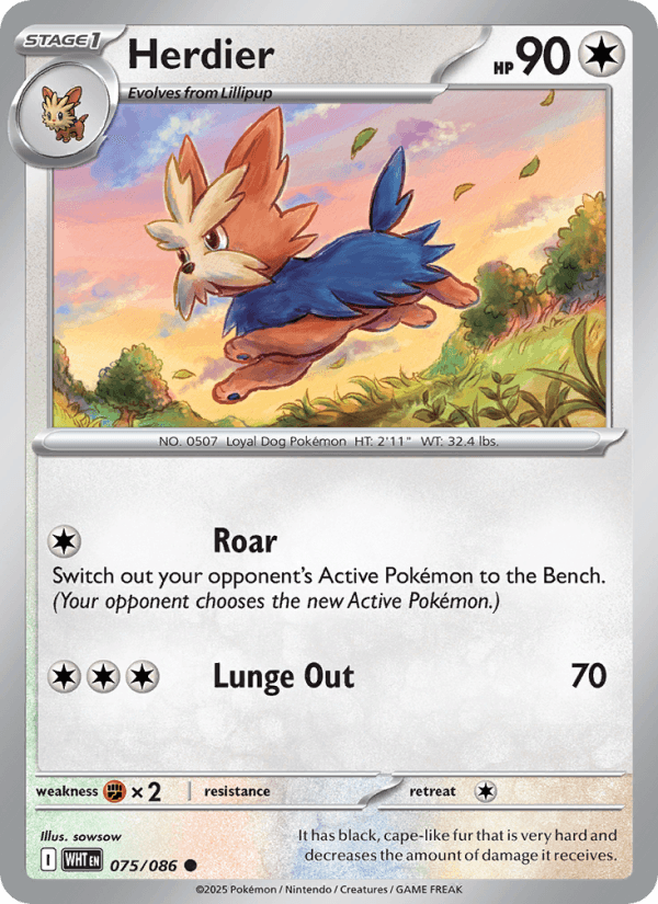 Herdier — Pokémon card