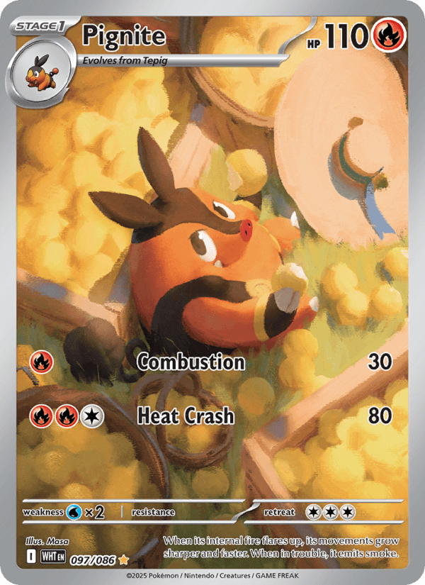Pignite — Pokémon card