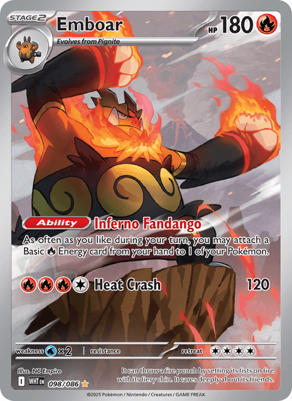 Emboar — Pokémon card