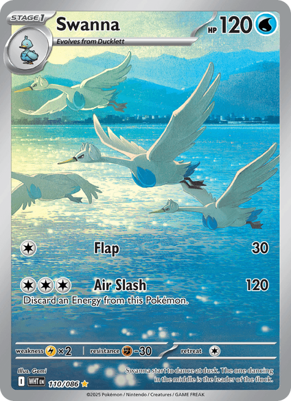 Swanna — Pokémon card