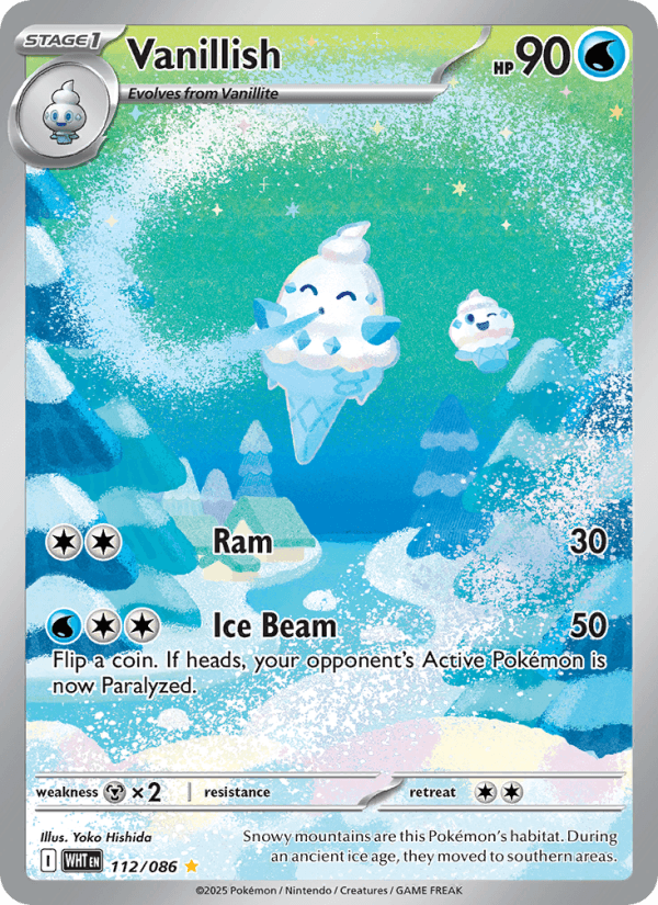 Vanillish — Pokémon card