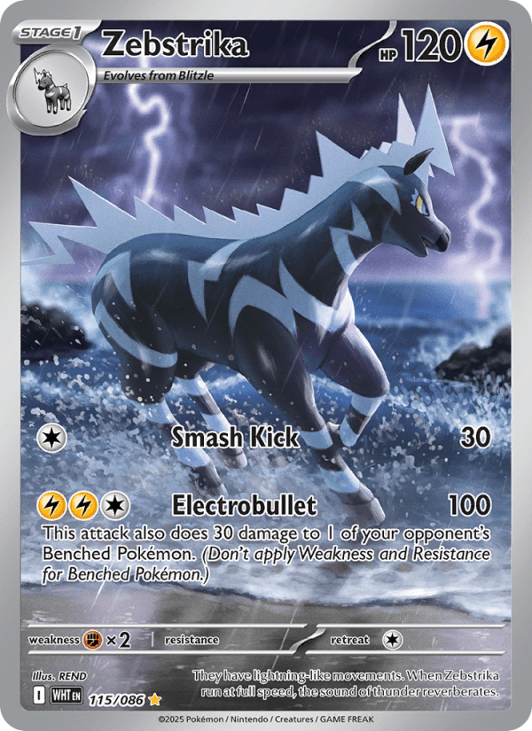 Zebstrika — Pokémon card