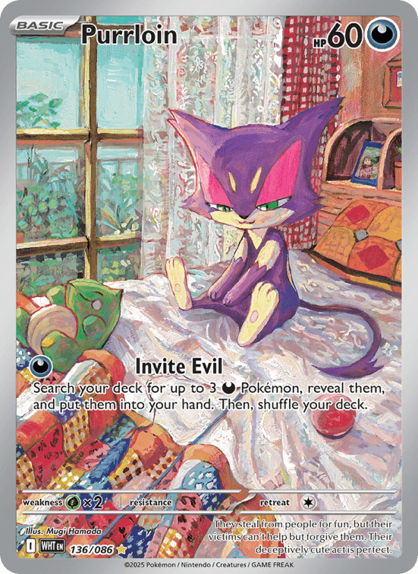 Purrloin — Pokémon card
