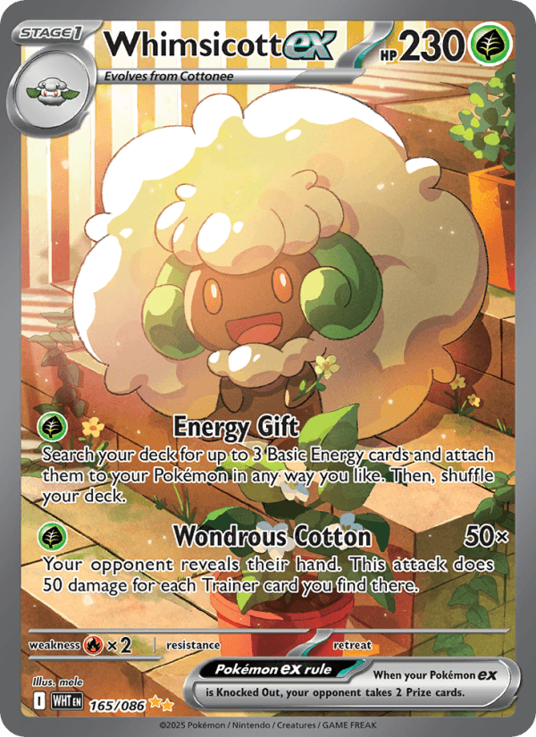 Whimsicott ex — Pokémon card