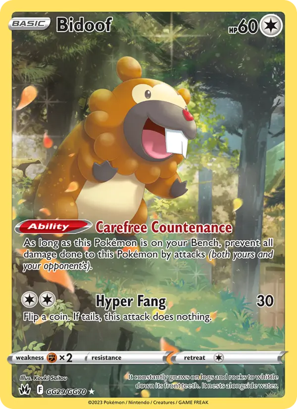 Bidoof — Pokémon card
