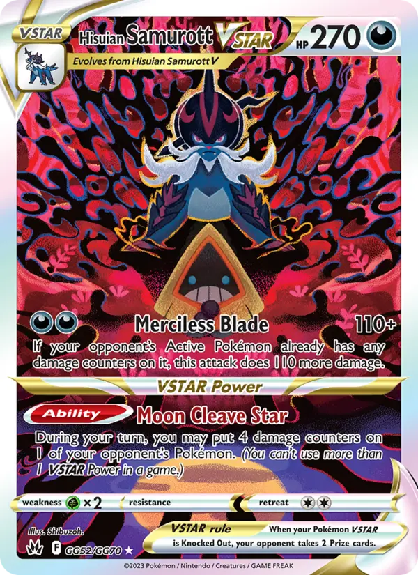 Hisuian Samurott VSTAR — Pokémon card