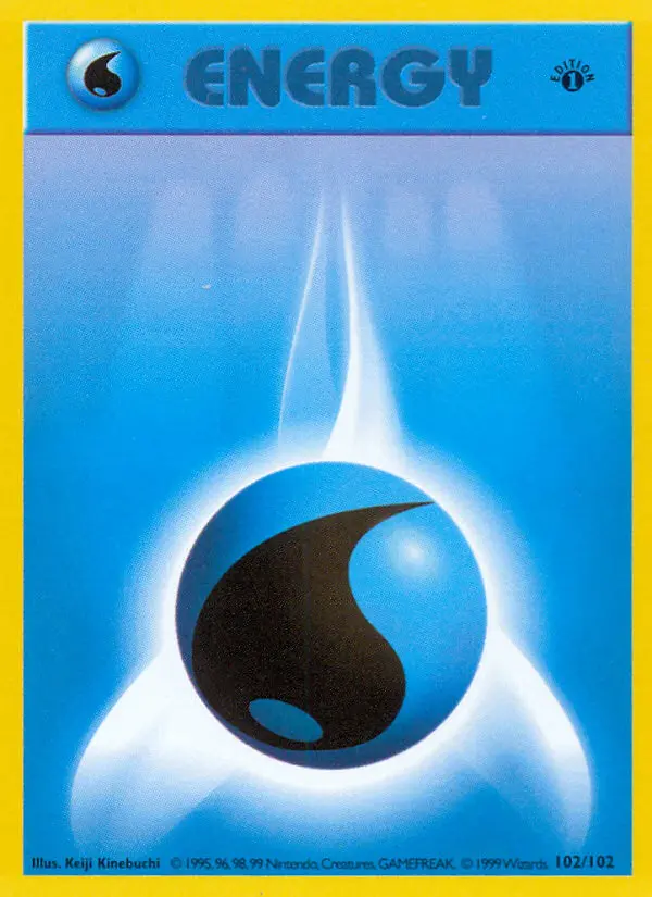 Water Energy, Pokémon card