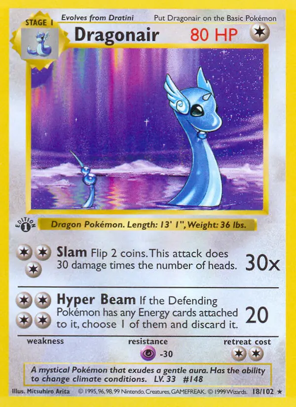 Dragonair, Pokémon card