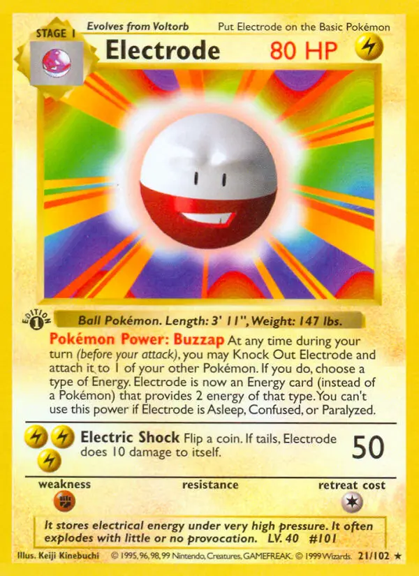 Electrode, Pokémon card