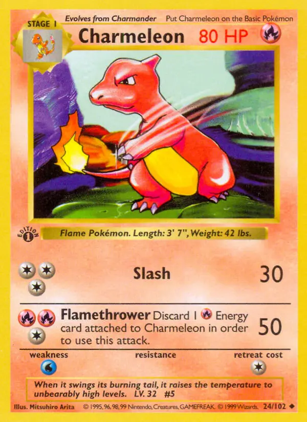 Charmeleon, Pokémon card