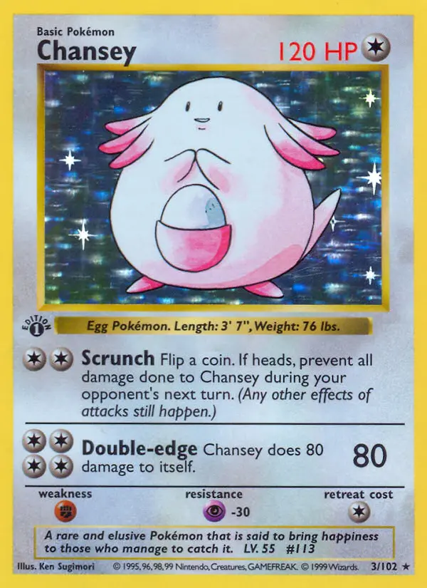 Chansey, Pokémon card
