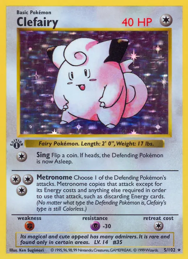 Clefairy, Pokémon card