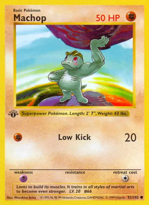 Machop, Pokémon card