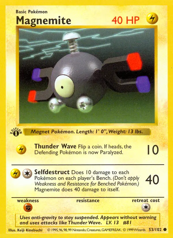 Magnemite, Pokémon card