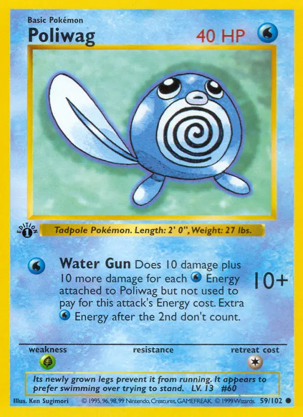 Poliwag, Pokémon card