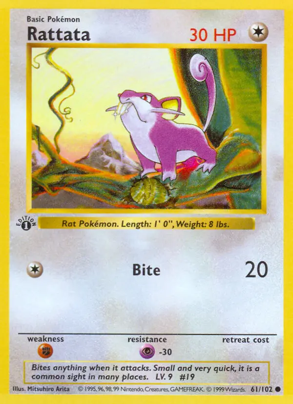 Rattata, Pokémon card