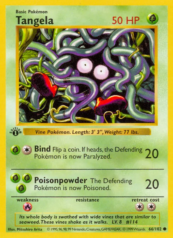 Tangela, Pokémon card