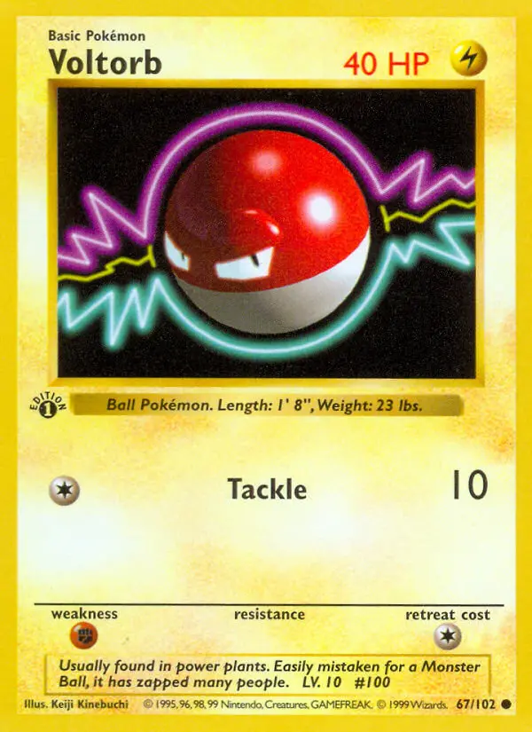 Voltorb, Pokémon card