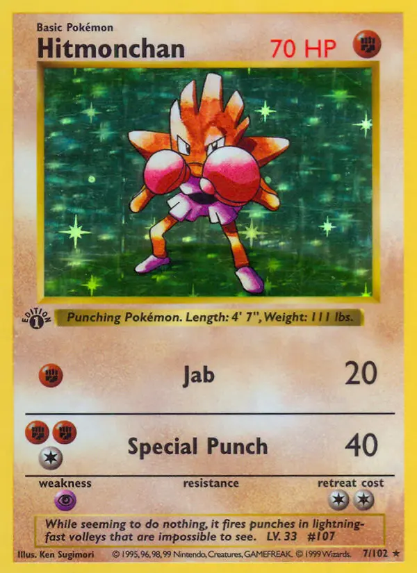 Hitmonchan, Pokémon card