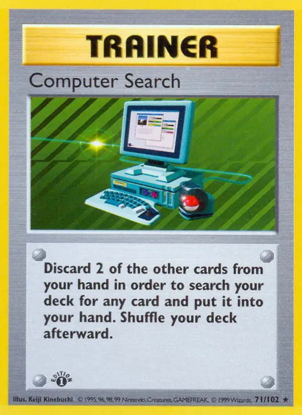 Computer Search, Pokémon card