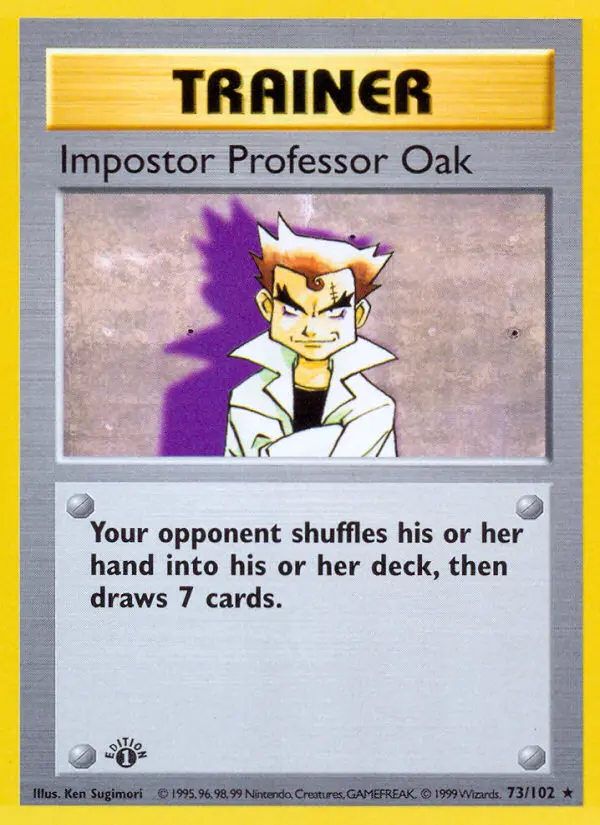 Impostor Professor Oak, Pokémon card