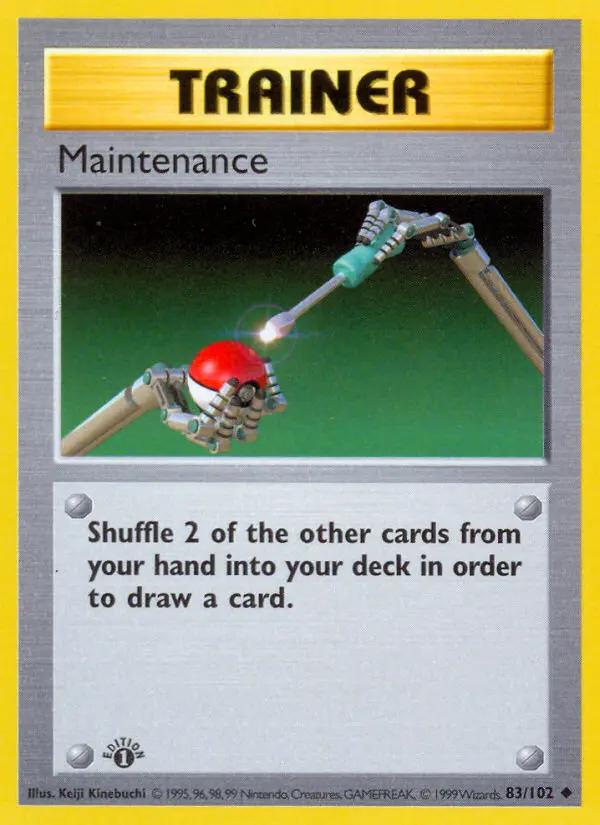 Maintenance, Pokémon card