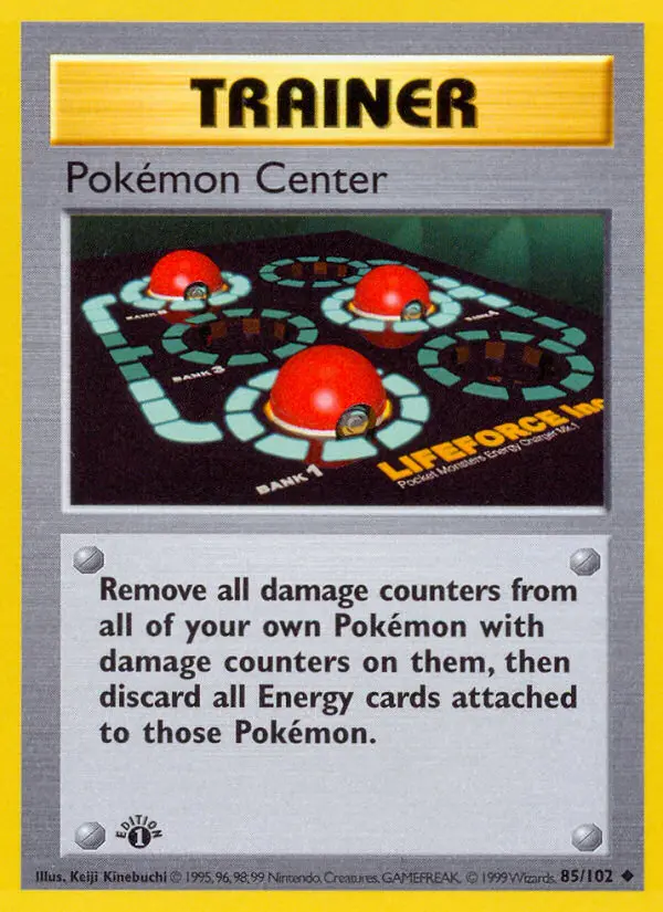 Pokémon Center, Pokémon card