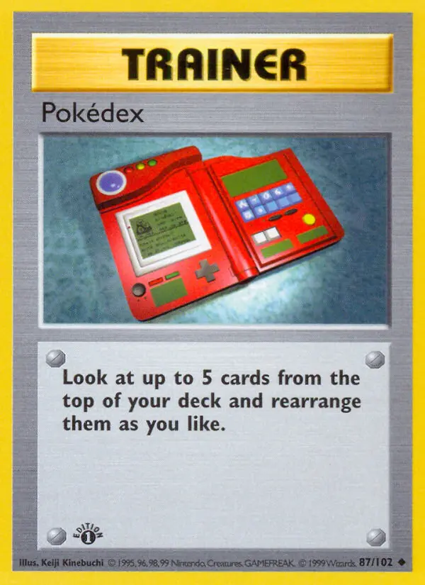 Pokédex, Pokémon card
