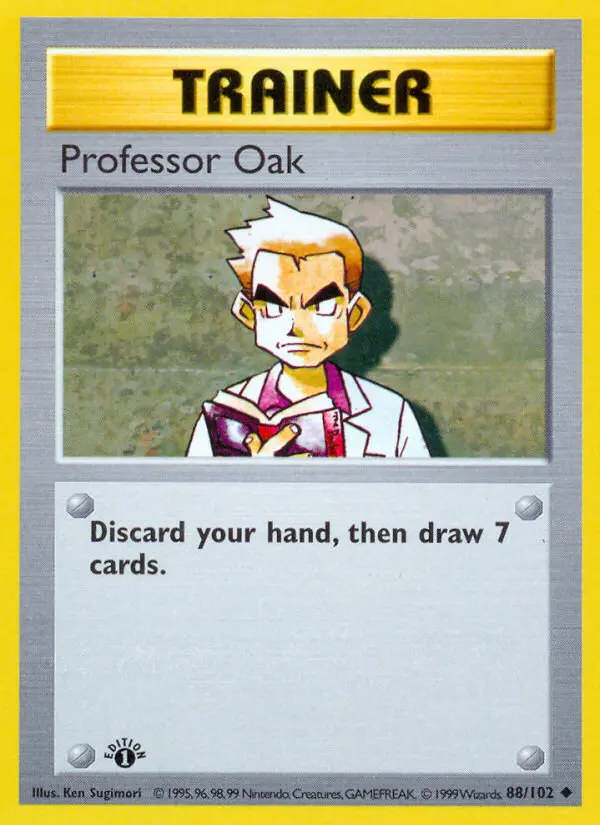 Professor Oak, Pokémon card