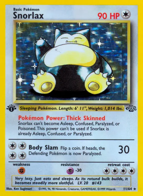 Snorlax, Pokémon card