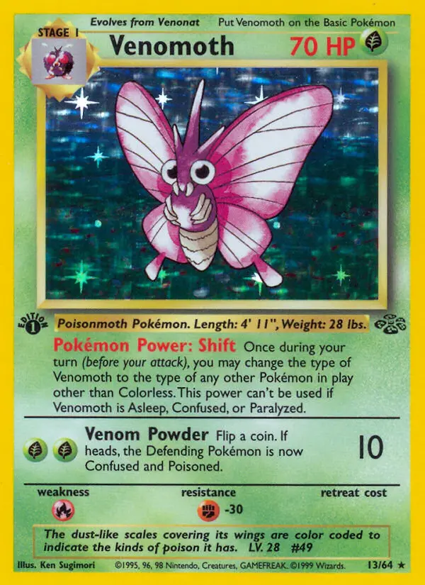 Venomoth, Pokémon card