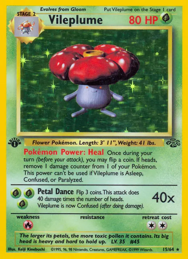 Vileplume, Pokémon card
