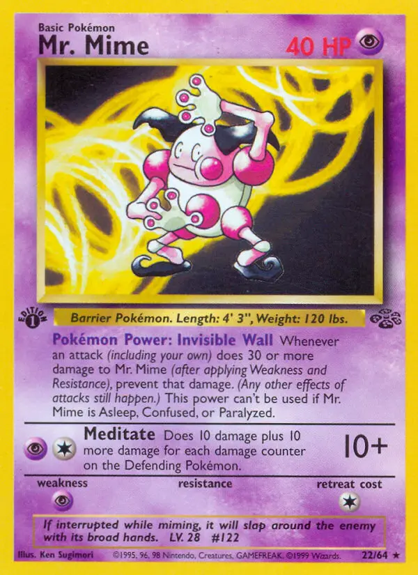 Mr. Mime, Pokémon card